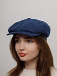 Кепка WIGENS арт. 101853 NEWSBOY RETRO CAP (синий)